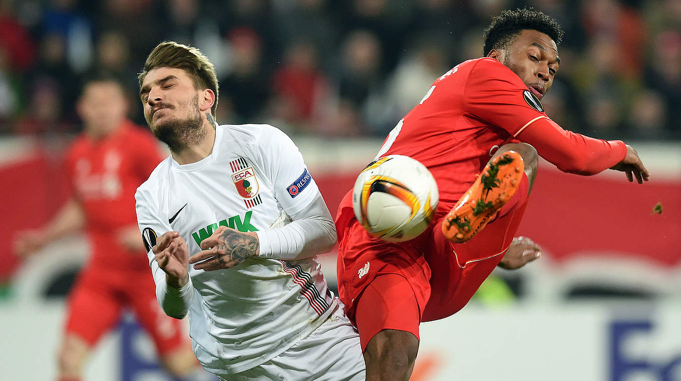 Augsburg will be looking to beat Liverpool at Anfield © AFP/Getty Images