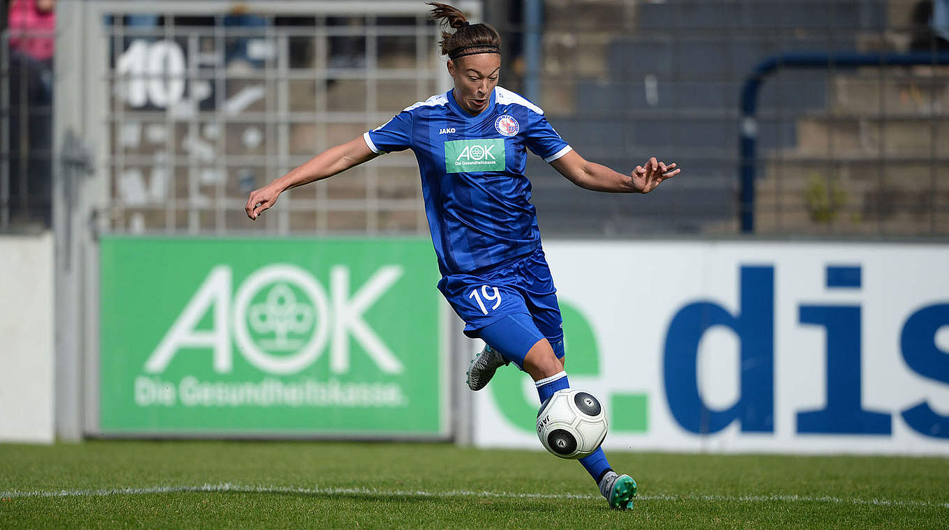 "Ein großes Talent im deutschen Frauenfußball" bleibt in Potsdam: Felicitas Rauch © Jan Kuppert