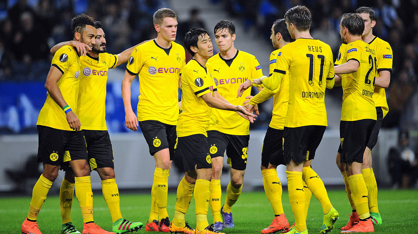 Souverän in der Runde der letzten 16: Borussia Dortmund © 2016 Getty Images