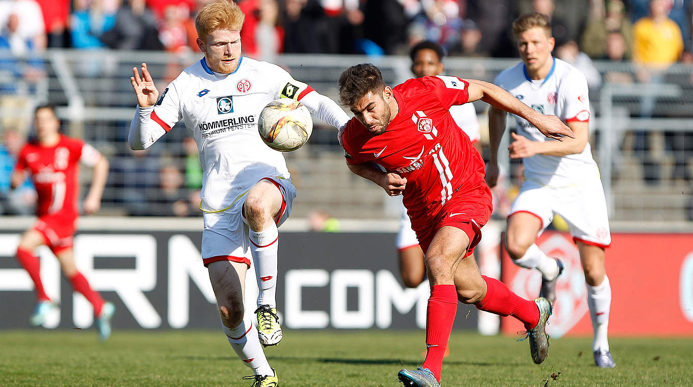 1:0-Erfolg: Würzburger Kickers gewinnen gegen 1. FSV Mainz 05 II © Jan Kuppert