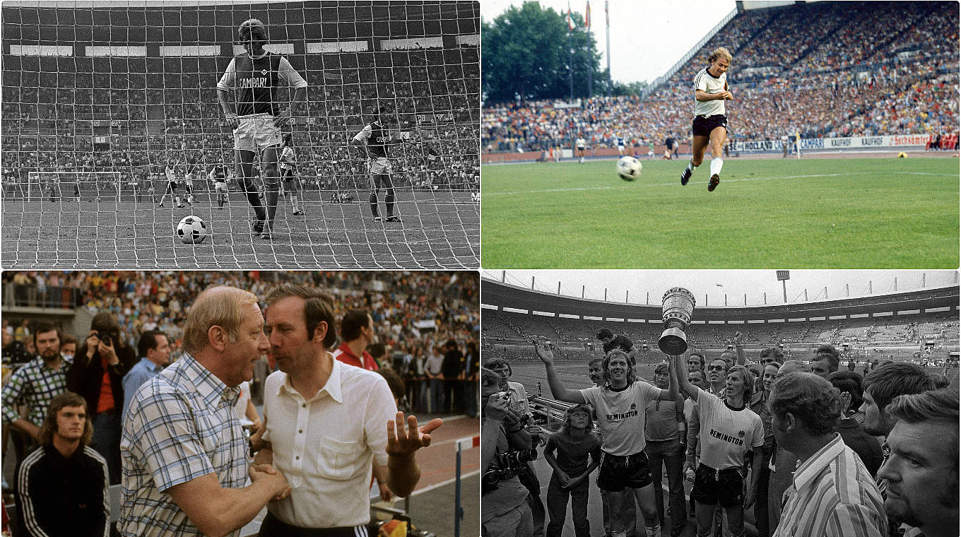 3:1 im Finale gegen den HSV im August 1974: der erste Frankfurter DFB-Pokaltriumph © imago/DFB