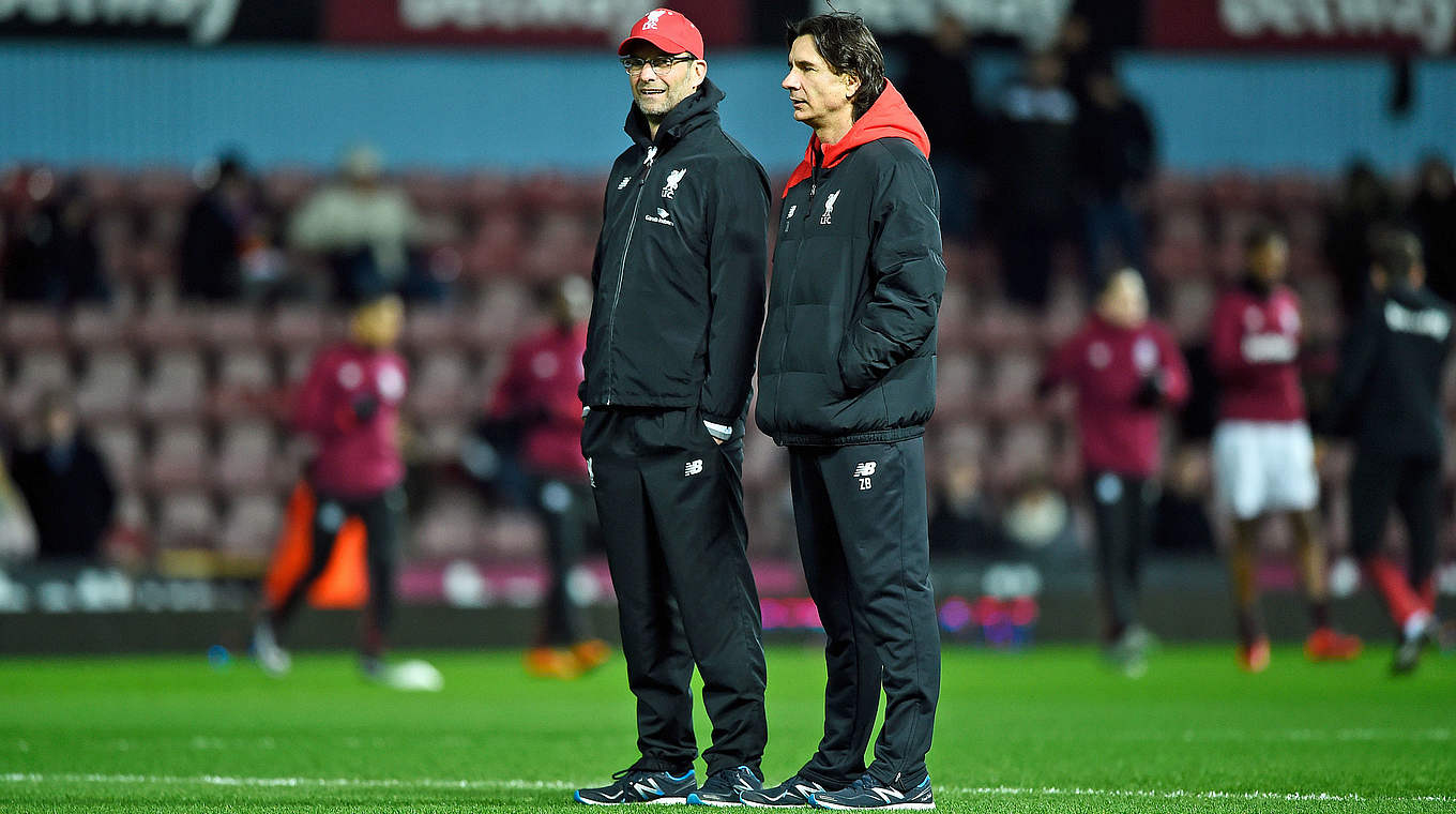 Aus im FA Cup mit Liverpool: Trainer Jürgen Klopp und Assistent Zeljko Buvac (v.l.) © Getty Images