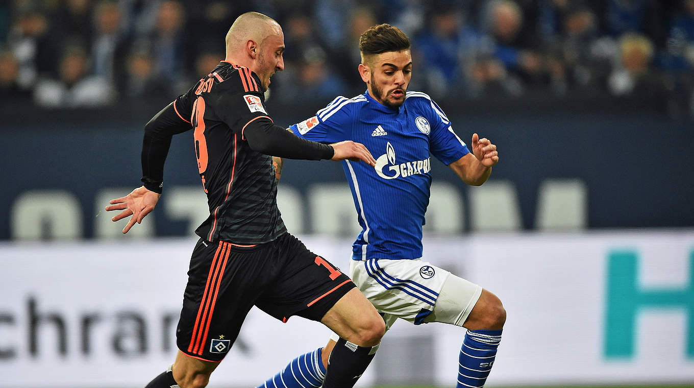Schalke kann noch gewinnen: Neustädter (r.) und Co. besiegen Hamburg © 2016 Getty Images