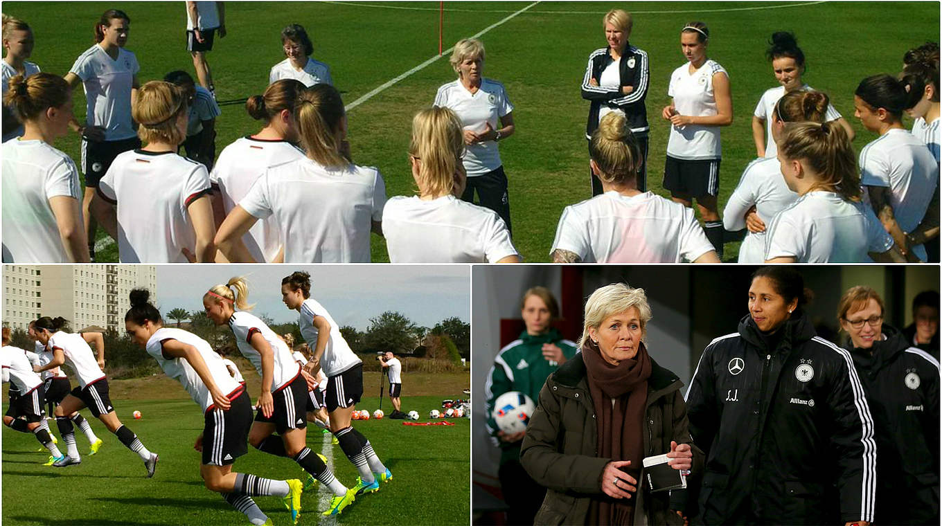 The Germany women's national team are preparing for the SheBelieves Cup © DFB