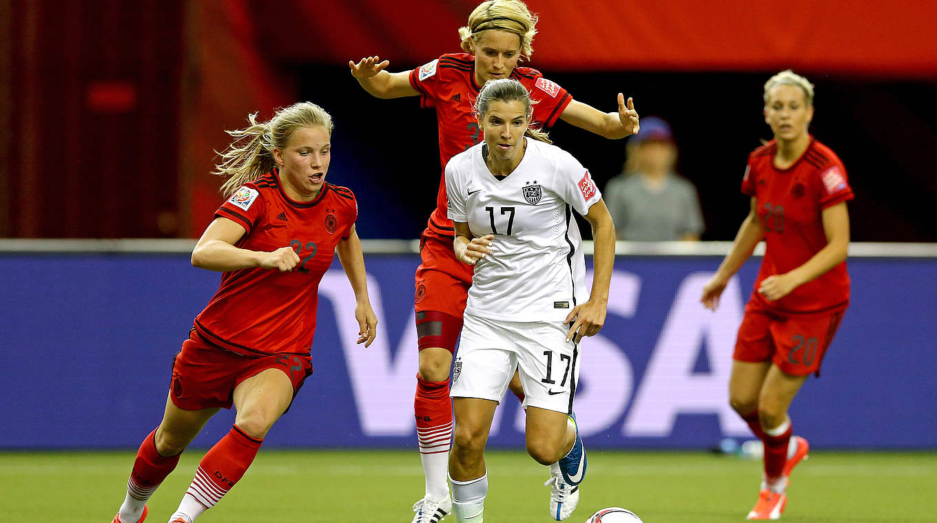 Seit 2003 ohne Sieg gegen die USA: DFB-Frauen brennen auf Trendwende © 2015 Getty Images