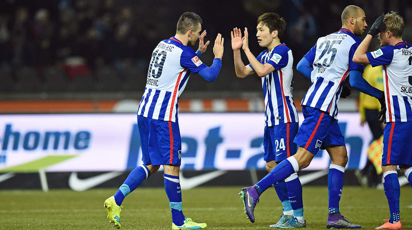 Three points in the bag - Hertha hold onto third place © 