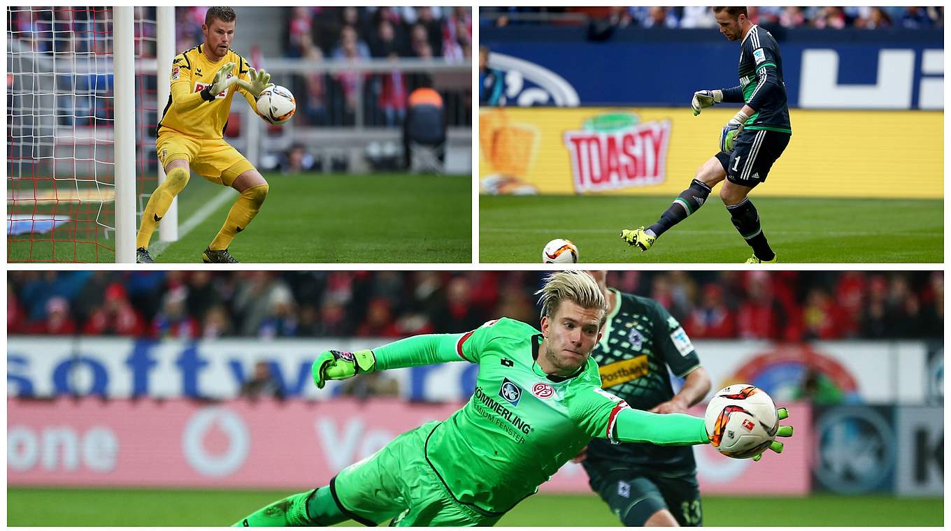 Drei weitere herausragende deutsche Keeper: Horn (l.), Fährmann und Karius (u.) © Getty Images/DFB