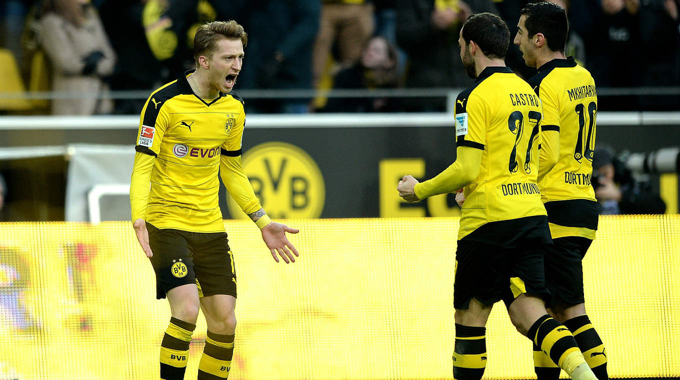 Dortmunds Torschütze Reus (l.): "Das Spiel rückt natürlich in den Hintergrund" © Getty Images