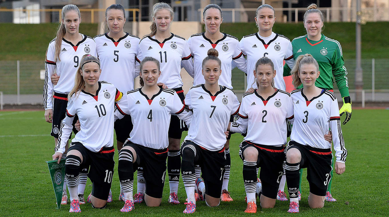 Will sich vom 19. bis zum 24. März für die EM qualifizieren: die U 17-Nationalmannschaft © 2015 Getty Images