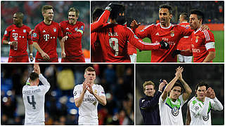 Quarterfinals: Bayern vs. Benfica and Wolfsburg vs. Real Madrid © 