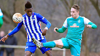 SV Werder Bremen - Hertha BSC Berlin 4:5 (2:2): In einem spektakulären Spiel zog der Titelverteidiger erneut ins Finale des DFB-Junioren-Pokals ein © 2016 Getty Images