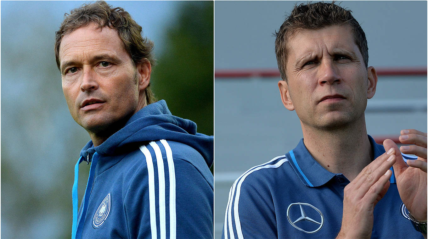 Predecessor and successor with the U19s: Sorg and Streichsbier © GettyImages/DFB