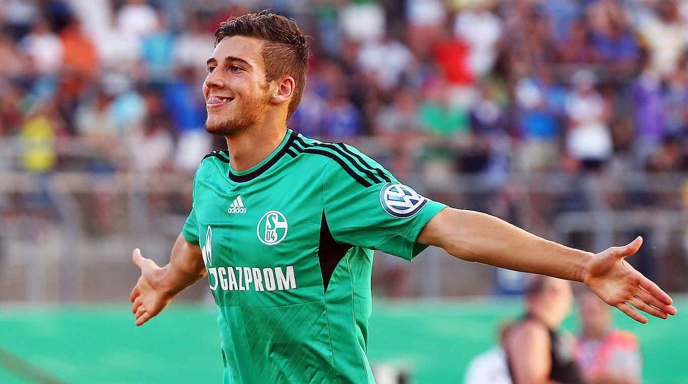 Er erzielte in seinem ersten Pflichtspiel für Schalke im DFB-Pokal gegen den FC Nöttingen den 2:0-Endstand © 2013 Getty Images