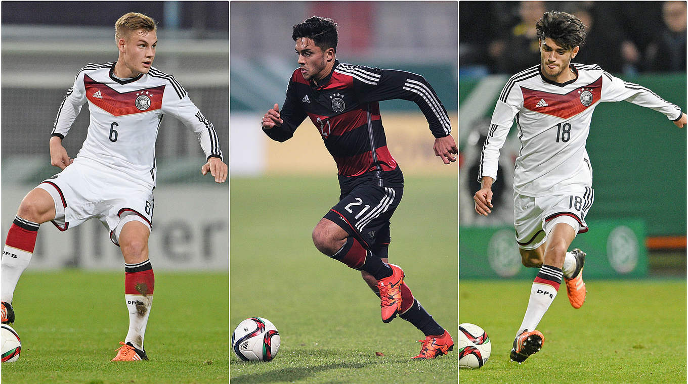 Christiansen, Amiri and Dahoud are the new faces in the U21 squad © Getty/DFB