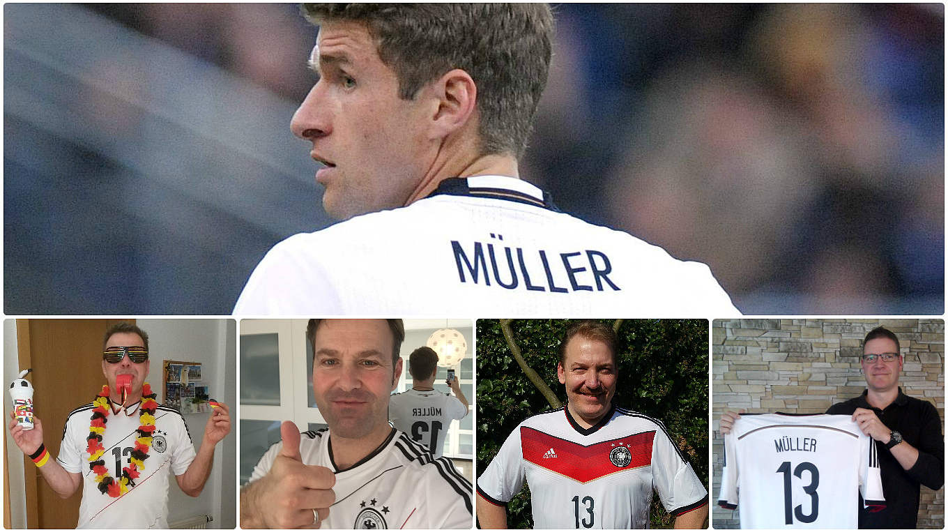 Die Thomas Müllers: Starkes Team im Fan Club © Imago/Privat