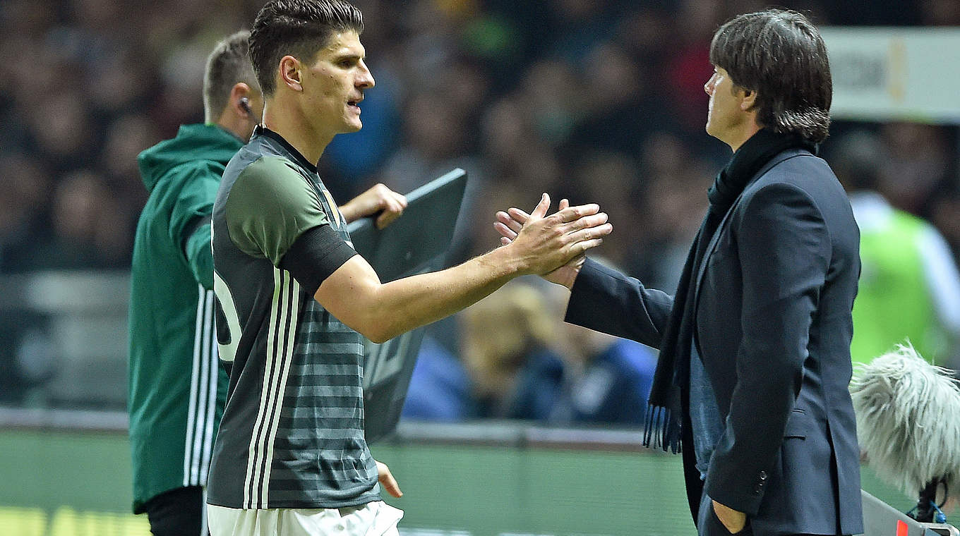 Löw on Mario Gomez: "He's regained his scoring touch" © 2016 Getty Images