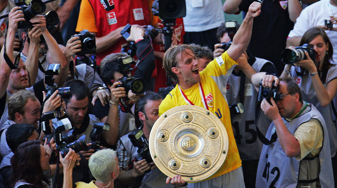 Größter Erfolg: Meister mit dem VfB Stuttgart © 2007 Getty Images
