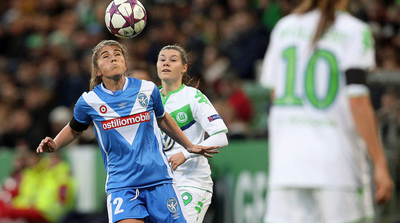 Wolfsburg travel to ACF Brescia in Italy with a 3-0 lead from the first leg © 2016 Getty Images