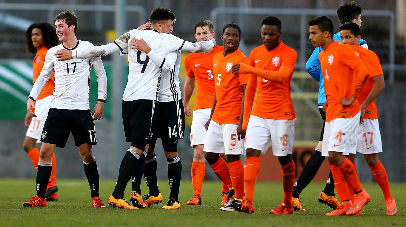 The Germany U17s booked their ticket to the EUROs in Azerbaijan. © 2016 Getty Images