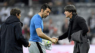 Klassiker im Viertelfinale: Löw trifft mit Deutschland auf Conte, Buffon (v.l.) und Italien © 2016 Getty Images