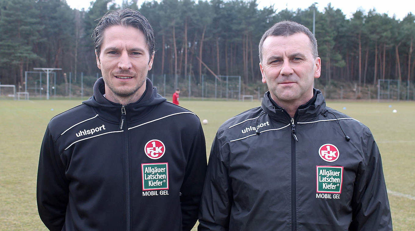 FCK-Coach Alexander Bugera (l.): "Wir haben den Klassenverbleib in der eigenen Hand" © 1. FC Kaiserslautern