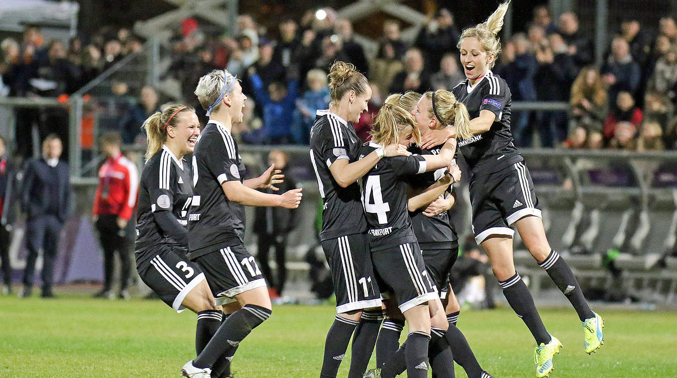 Frankfurt celebrate getting to the semi-finals © Jan Kuppert