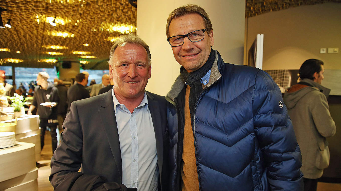 Wiedersehen der 1990er-Weltmeister: Andreas Brehme (l.) und Guido Buchwald © 2016 Getty Images
