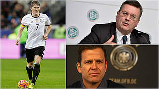 Schweinsteiger, Grindel and Bierhoff engaged in 