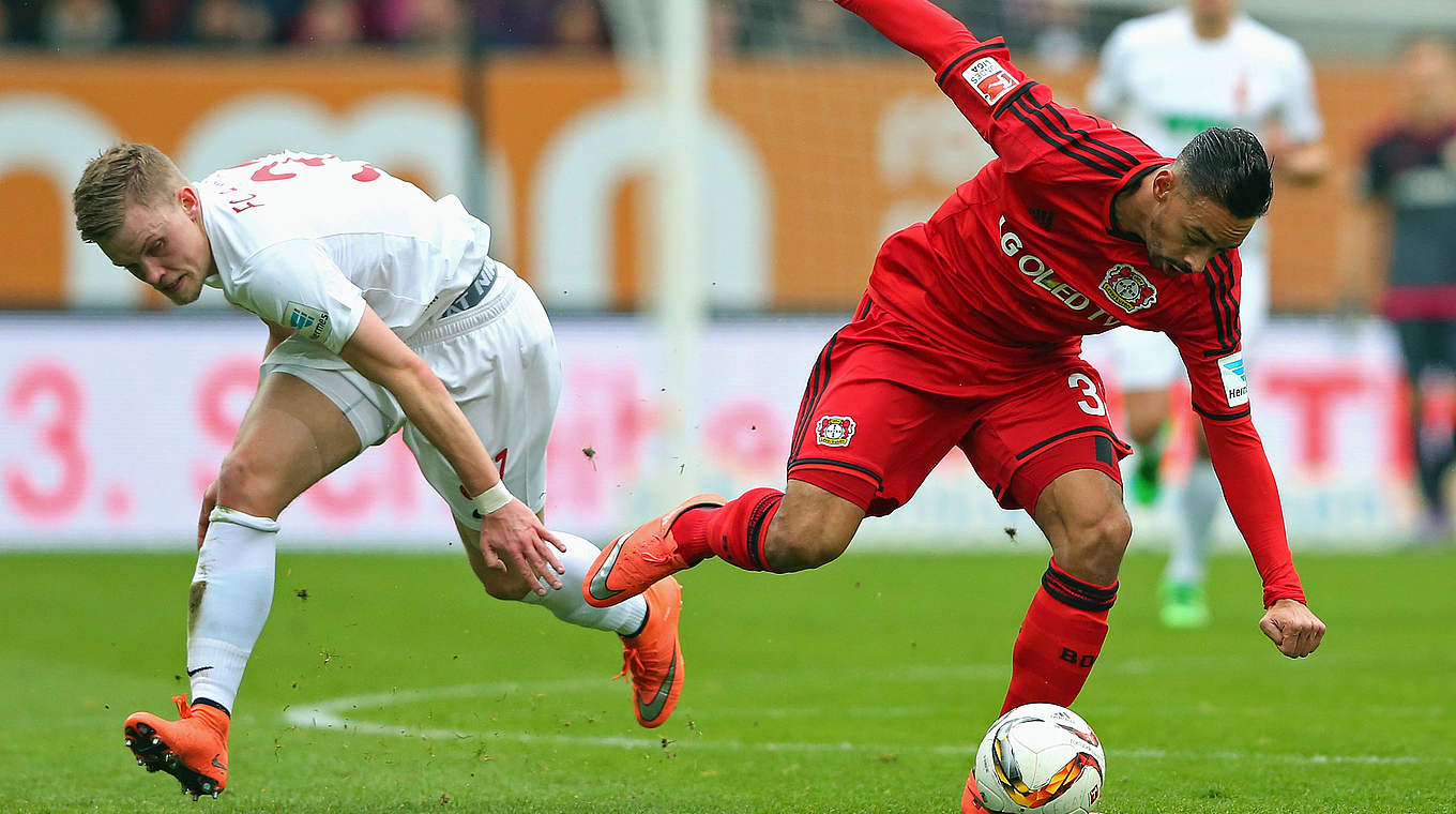 In Augsburg Moral bewiesen: Leverkusen und Nationalspieler Karim Bellarabi (r.) © Getty Images