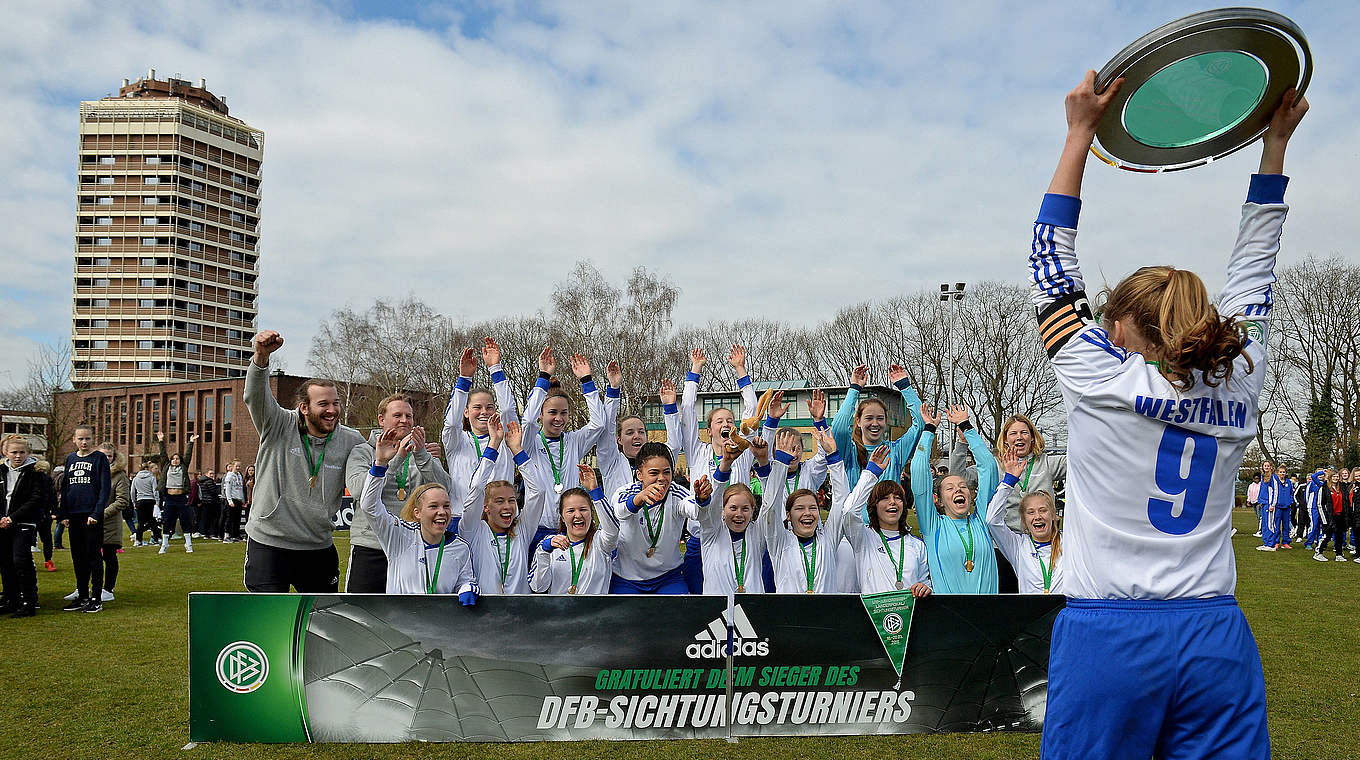 Sieg beim Länderpokal/Sichtungsturnier der U 16-Juniorinnen: die Auswahl Westfalens © Getty Images