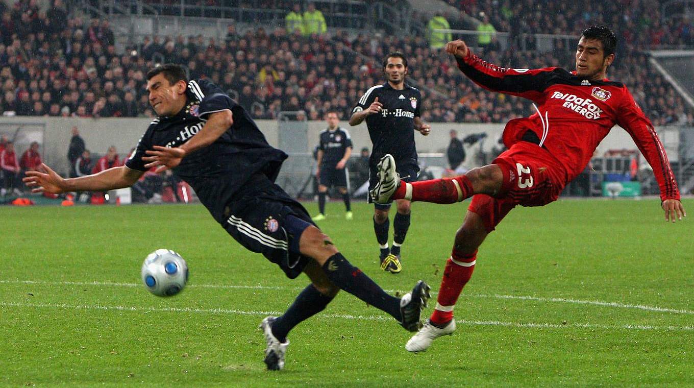 Arturo Vidal scored for Leverkusen in 2009 when Bayern failed to reach the semi-finals  © 2009 Getty Images