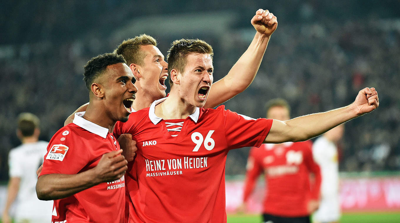 Anton celebrates giving the hosts the lead in the 49th minute © 2016 Getty Images