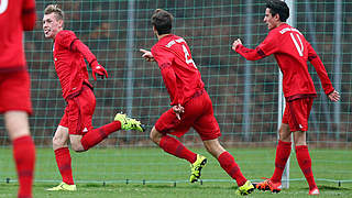 Stürmen an die Tabellenspitze: die U 17-Junioren des FC Bayern © imago/Zink