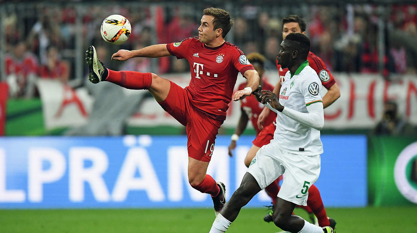 Mario Götze started for Bayern. © 2016 Getty Images