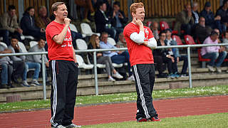 Erfolgreiches Trainerteam des FC Hennef 05: Chef Jedrusiak-Jung (l.) mit Assistent Klug © Jedrusiak-Jung