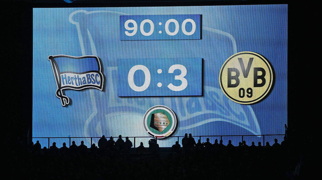 Finale perfekt: Der BVB setzt sich gegen die Hertha durch und trifft nun auf den FC Bayern © 