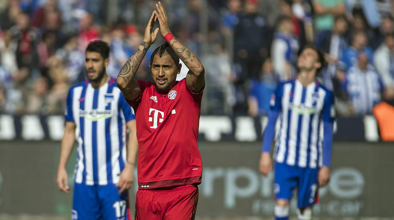 Arturo Vidal broke the deadlock for Bayern in the second half.  © 