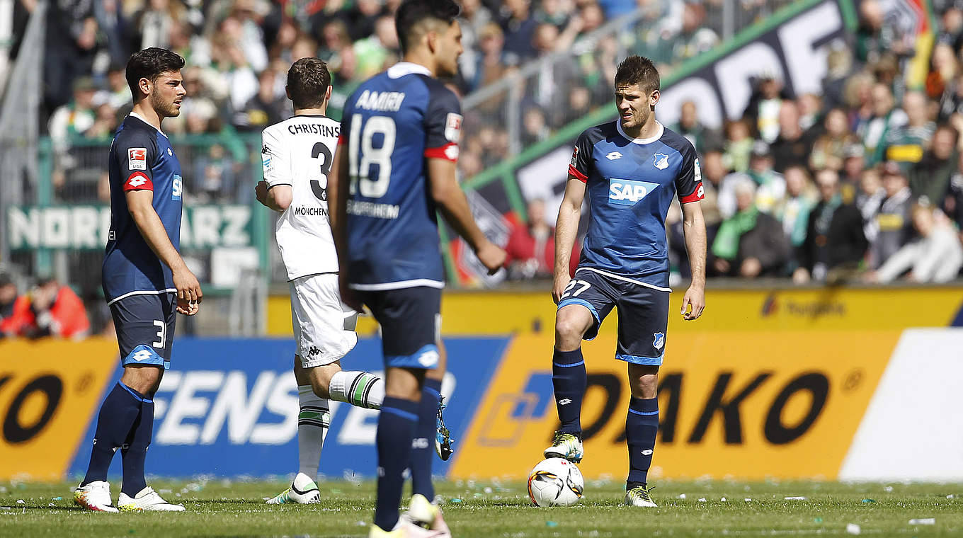 Hoffenheim ended up on the losing side in Mönchengladbach © 2016 Getty Images