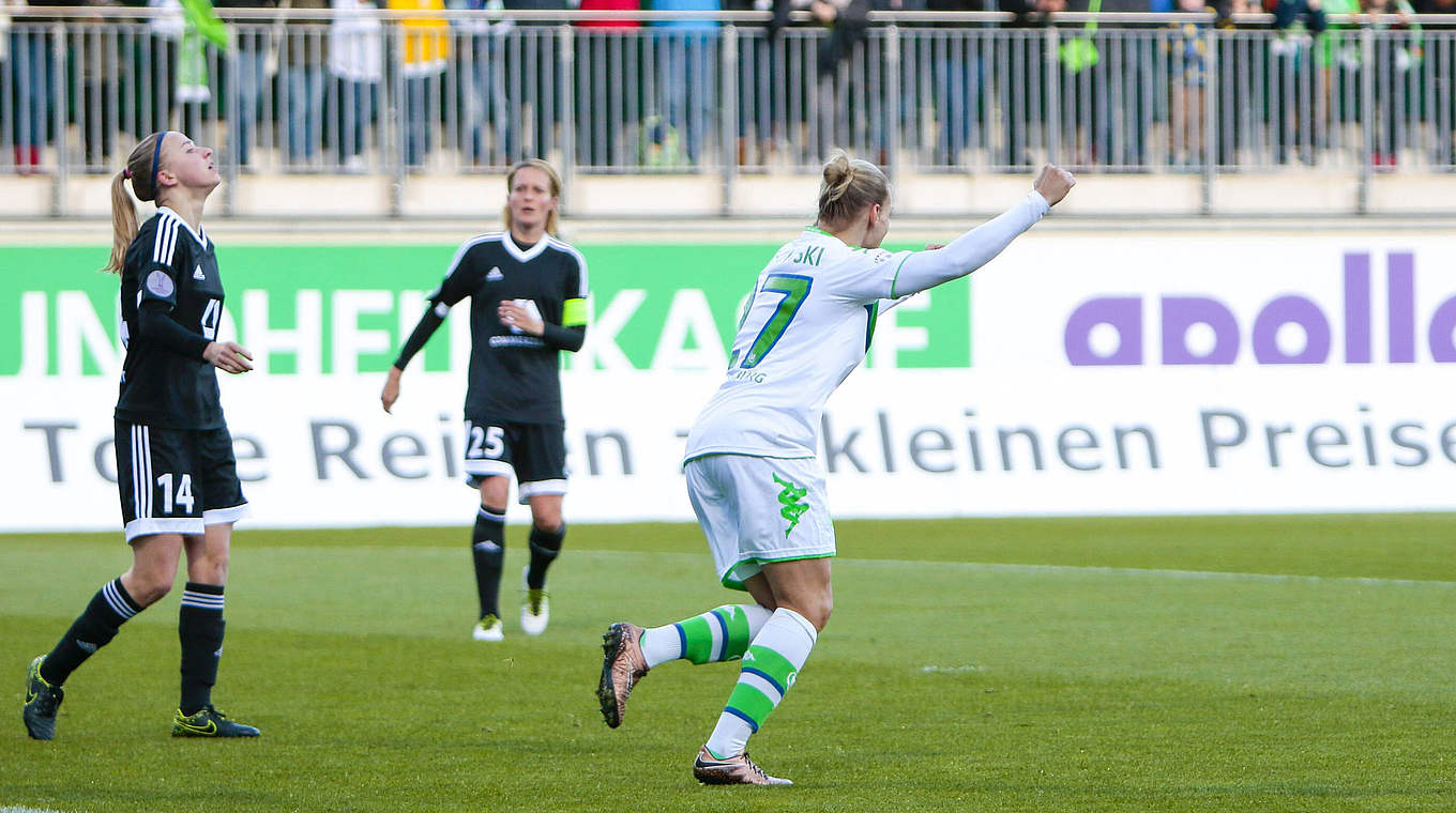 Wolfsburgs Torschützin Isabel Kerschowski: "Ich habe die beste Phase meiner Karriere" © imago/foto2press
