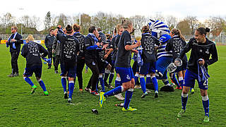 Der MSV Duisburg ist zurück in der Allianz Frauen-Bundesliga. Ein 1:0-Sieg beim BV Cloppenburg machte die Rückkehr ins Oberhaus perfekt.  © 2016 Getty Images