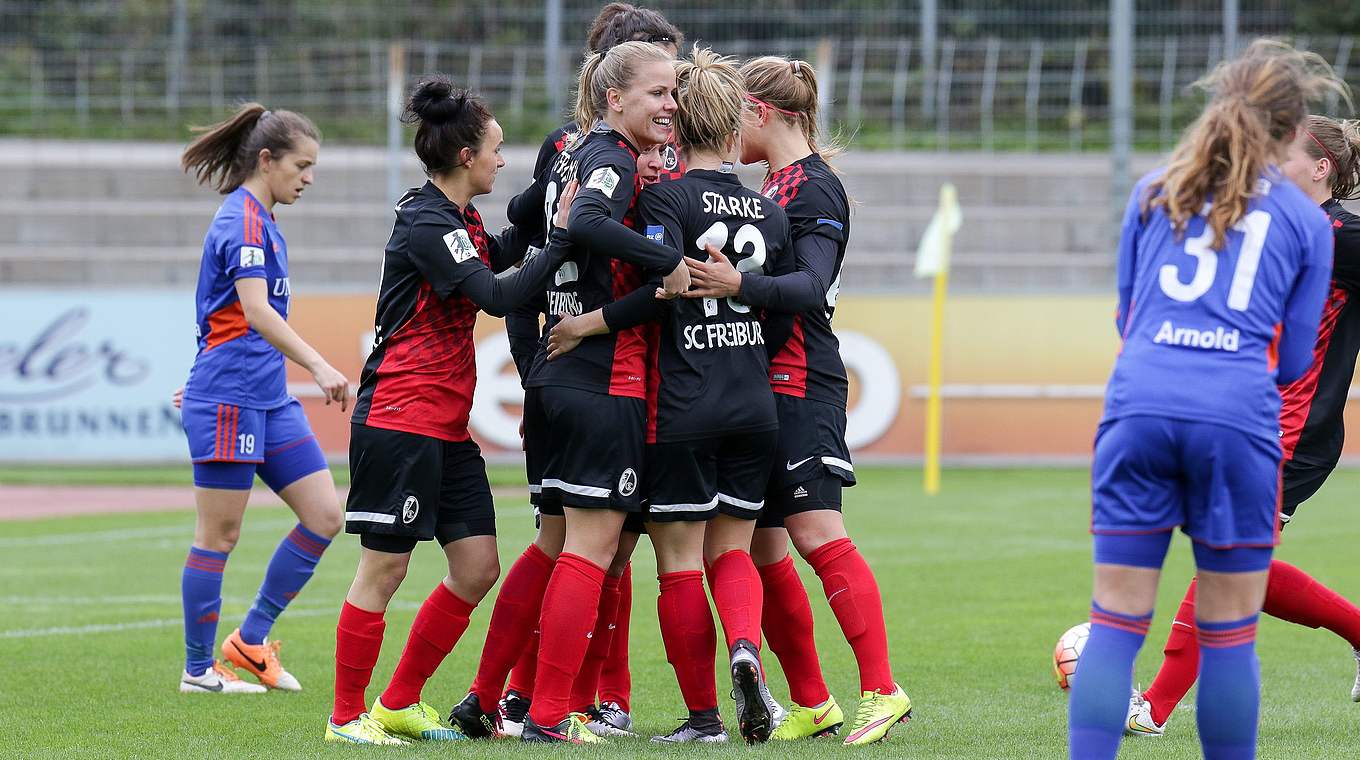 Freiburg erwischte den besseren Start: Petermann traf zum 1:0 © Jan Kuppert