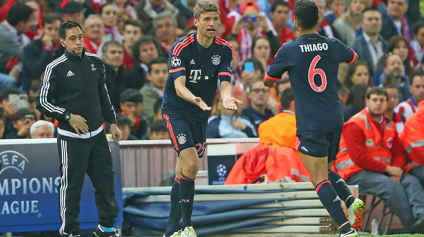 Müller was brought on as a second-half substitute: "There's no time to be disappointed" © 2016 Getty Images