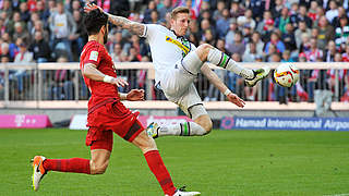 Meisterfeier verschoben: Andre Hahn gleicht für Gladbach aus © 2016 Getty Images