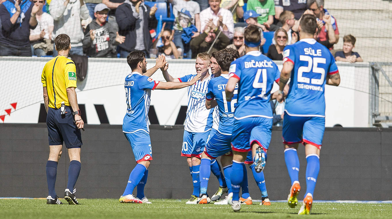 2:1 gegen Ingolstadt: Hoffenheim auf dem Weg zum Klassenverbleib © 2016 Getty Images