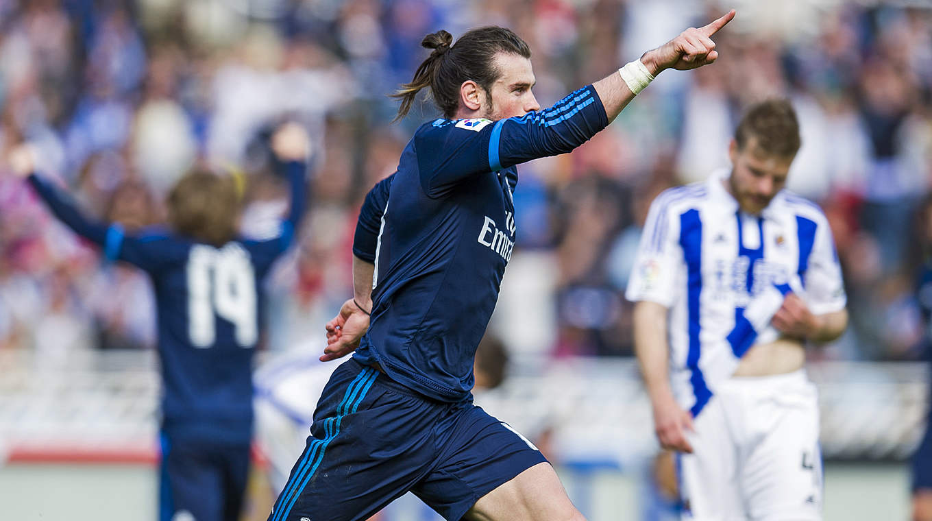 Matchwinner für Real: Bale trifft zum 1:0-Auswärtssieg in San Sebastian © 2016 Getty Images