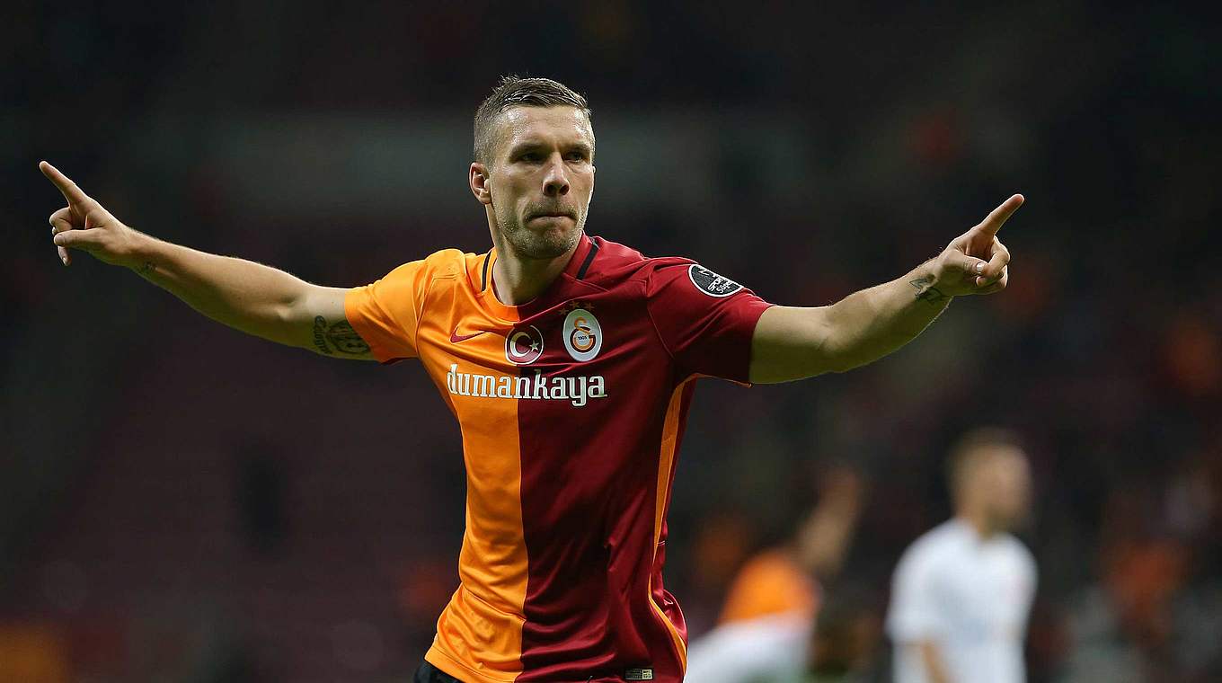 Steuerte einen Treffer zu Galatasarays Pokalsieg bei: Lukas Podolski © AFP/Getty Images