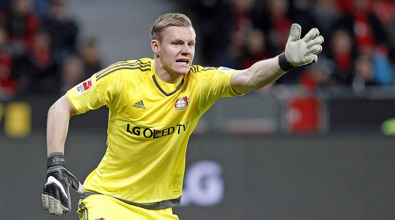 Verlebte einen ruhigen Bundesliga-Abend: Bayers Schlussmann Bernd Leno © 2016 Getty Images