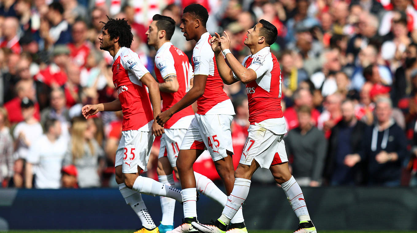 Man of the Match: Alexis Sanchez (r.) trifft doppelt für Arsenal beim 4:0 gegen Watford © 2016 Getty Images
