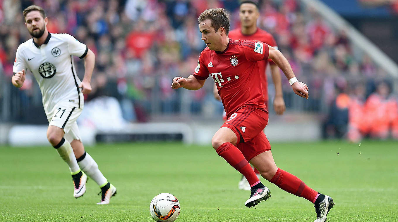 Mario Götze ran 11.2 kilometres against Eintracht Frankfurt © imago/Ulmer