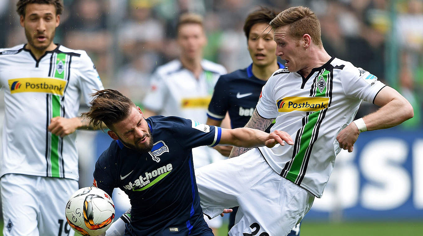 Hertha's UCL hopes took a hit last week with a 5-0 loss to Borussia Mönchengladbach © 